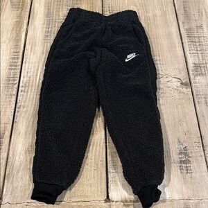 Nike Kids Black Sherpa Joggers